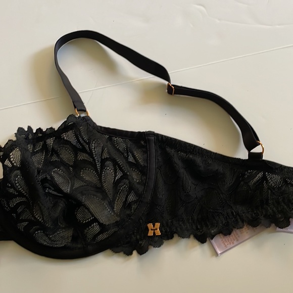 Savage X black lace underwire bra size 34DDD - Picture 3 of 7